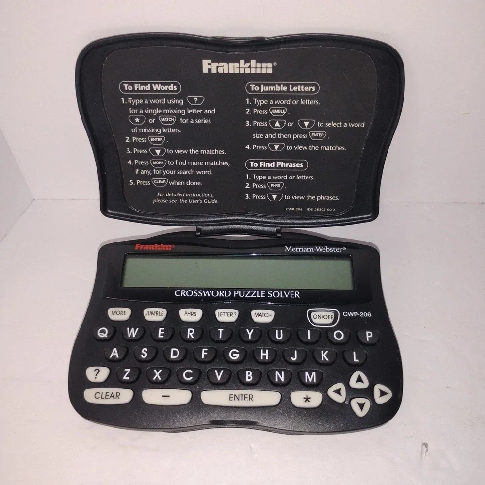 Franklin Handheld Electronic Crossword Puzzle Solver CWP-206 Tested‎ & Working